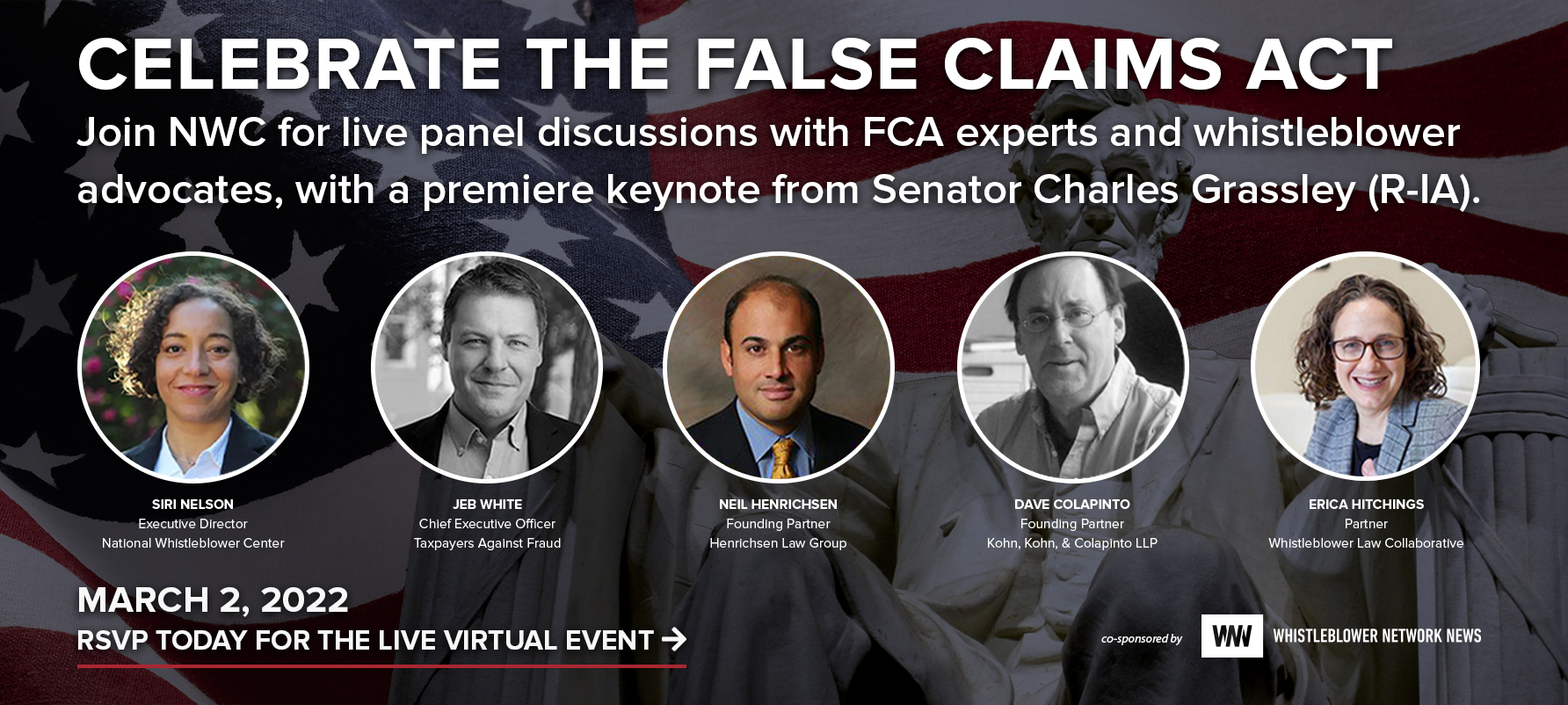 Join Us March 2 to Celebrate the False Claims Act